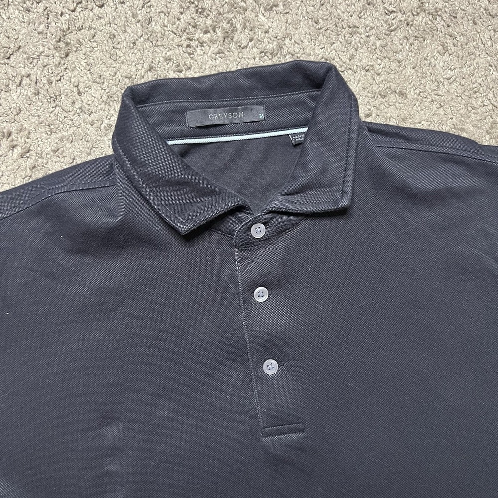 Greyson‎ Golf Polo Shirt Men's Medium Performance Black